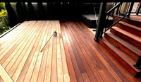 Spring deck/ fence / sanding and staining exterior refinishing