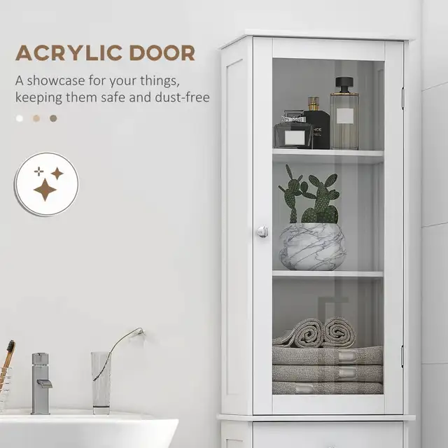 Tall Bathroom Cabinet. White Color in Bathwares in Markham / York Region - Image 6