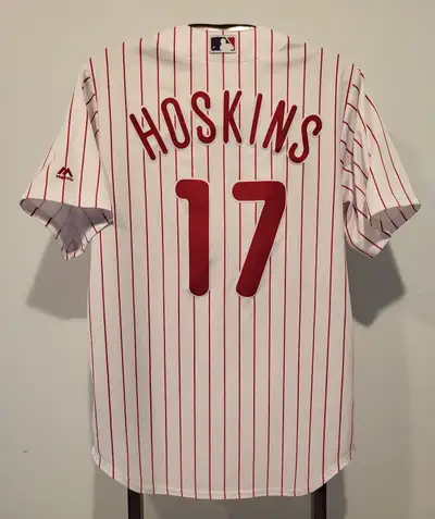MAJESTIC RHYS HOSKINS PHILADELPHIA PHILLIES HOME JERSEY MEDIUM, View more