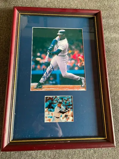 KEN GRIFFEY JR AUTOGRAPHED FRAMED PICTURE, View more