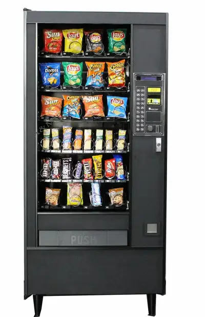 Refurbished Vending machines available in warranty I have combo, pop, snack, coffee machines -card r...