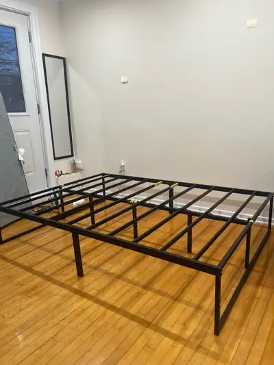 Like New Double Metal Platform Bed Frame – Sturdy & Spacious, View more