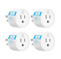 4-Pack Wifi Smart Plug / Outlet, Works with Alexa, Google Home (
