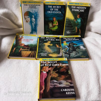 7 x vintage reprints Nancy Drew Hardcovers 1980s 1990s