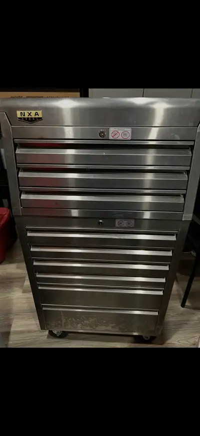 Stainless Steel Medical Drawer Cabinet Tool Box Cart Workbe, View more