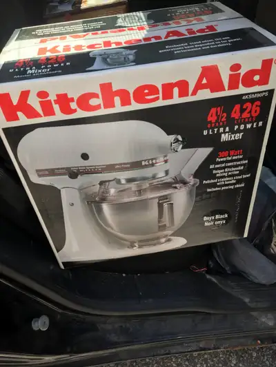 NEW BLACK  KITCHENAID 4.5 QUART 300 WATT STAND MIXER, View more