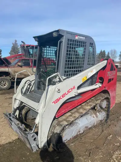 2011 Takeuchi TL230 Series 2 Low flow 4792 hrs Comes with set of forks 2023 Mowerking post puller 20...