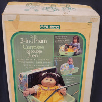 80's NIB Coleco Cabbage Patch Kids Dolls 3-in-1 Pram Stroller