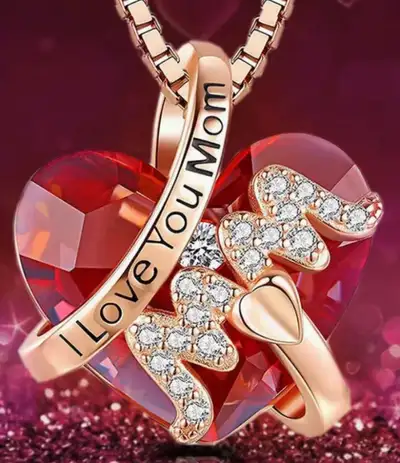 Mom's Pendant and Chain 18 K Gold Plated, View more