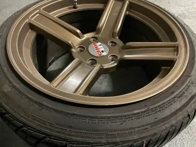Several sets of wheels/tires for sale: - Set of four Phatfuxx DTF 17x9 wheels, 5x114 bolt pattern, 2...