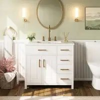 brand new! White bathroom basin cabinet-36 inches