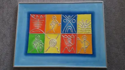 Beautiful Colorful Canvas From Dominican Republic- Look!!, View more