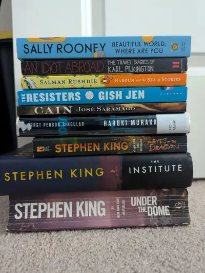 Book Lot Stephen King Murakami Sally Rooney Rushdie etc, View more