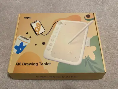 Selling my UGEE Q6 drawing tablet, ideal for digital art, design, photo editing, and note-taking. Th...