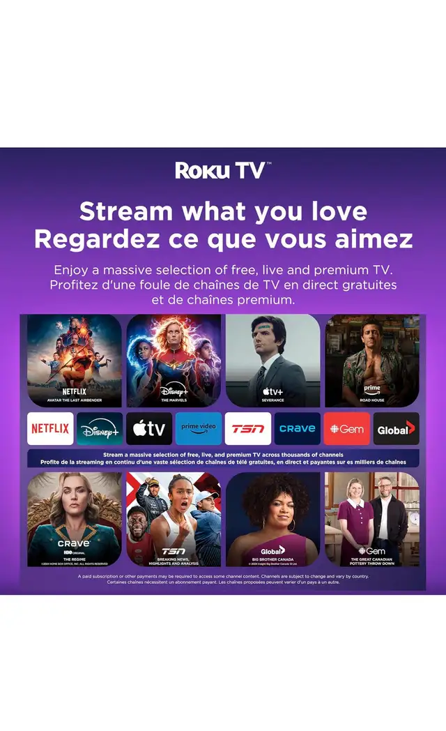 Philips Roku TV 55" 4K Ultra HD in TVs in Ottawa - Image 9