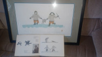 Inuit Stencil Framed/Signed/Dated 1977