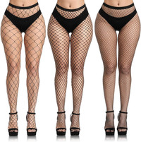 NEW 3 PCS Black Fishnet Stockings, Tights for Women