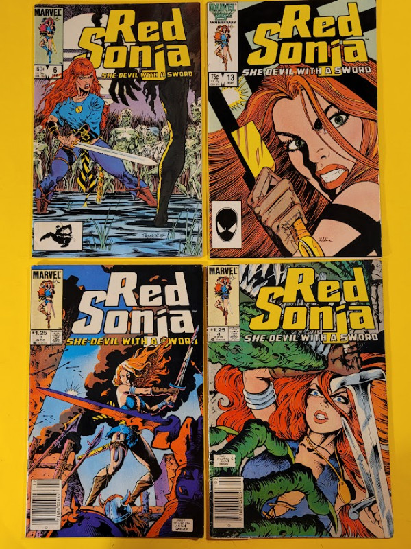 4 Red Sonja 1983-83 Marvel comic books #3 #4 #6 #13 in Comics & Graphic Novels in Fredericton