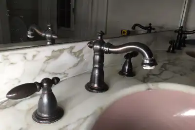 Bathroom Sink Faucet Set- Classic, Antique Bronze, Pair, View more