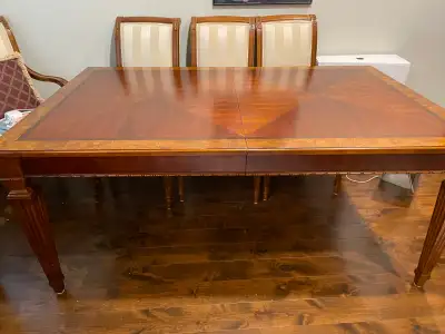 Ethan Allen Dining Table and 8 Chairs, View more
