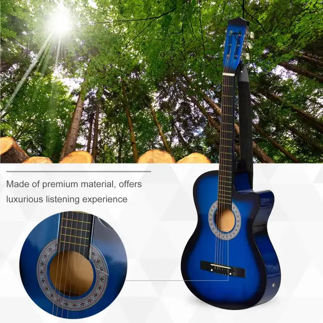 Premium gloss 38" Full Size Classical Acoustic Electric Guitar  in Guitars in Markham / York Region - Image 5