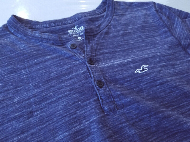 Hollister “Must-Have Collection” Henley T-shirt (Dark Blue