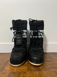 Black High Nylon Moon Boot