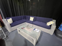 Wicker Patio sectional sofa set 10ft * 8ft