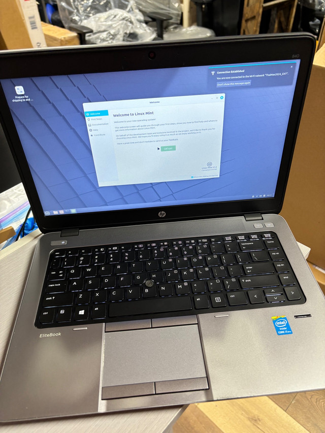 HP EliteBook 840 G1 14 Inch intel core i7- Black  in Laptops in Cambridge - Image 3
