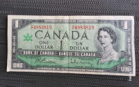 Canadian $1 bill 1967