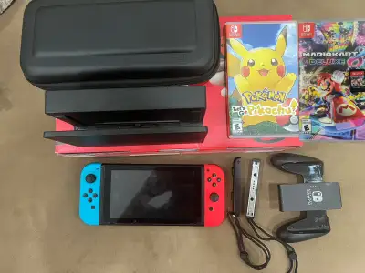Looking to sell my perfect condition Nintendo switch. Plus it comes with carrying case and screen pr...