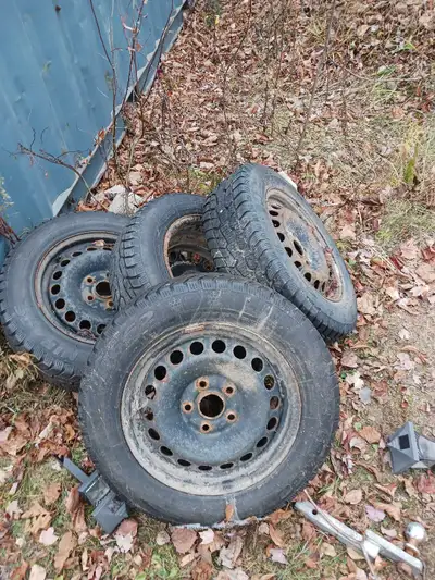 Tires were two months old and car was written off. Great tires with lots if tread left on them. 195/...