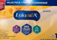 Enfamil A+ baby formula stage 0-12 months