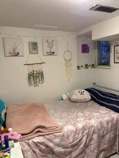 Near Broadview Ave and Queen Street M4M Toronto Basement bedroom for rent. The basement bedroom has...