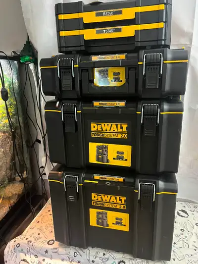 DEWALT tough system 2.0 3 boxes plus drawers, View more
