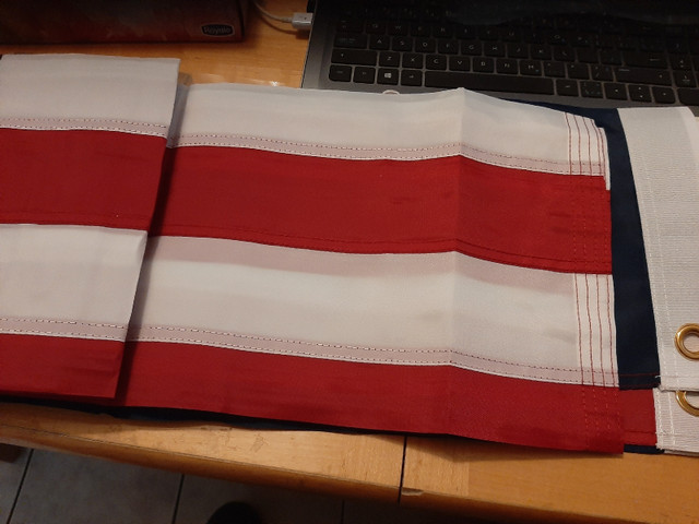 American flag. Stitched 38 x 64 inches in Other in Markham / York Region - Image 2