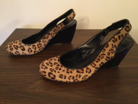 Platform “Hide” Shoes - Franco Sarta Leopard Skin Fur color