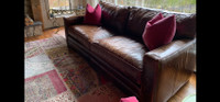 Leather Sofa - High-end LEE Furniture (2 available)