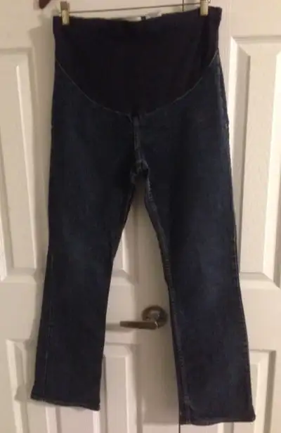 GAP Maternity ~ Dark Wash FULL PANEL BOOTCUT Jeans Size XS, View more
