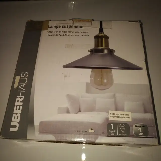 Light - Beldi, Ezra Collection, Pendant, 3-Light, Vintage Indust in Indoor Lighting & Fans in Markham / York Region - Image 4