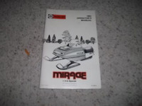 1982  Moto-Ski  Mirage I / II  & Special  Operator's Manual PKG