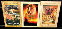 Lawrence of Arabia, Ten Commandments, Bridge River Kwai DVD x 3