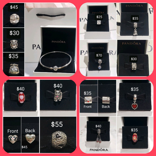 Authentic Pandora Charms and Bracelets  in Jewellery & Watches in City of Toronto - Image 2