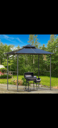 8' x 5' Hardtop Grill Gazebo, Aluminium BBQ Canopy Gazebo