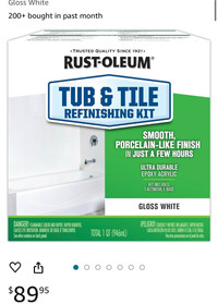 Tub and tile paint sealed in package 