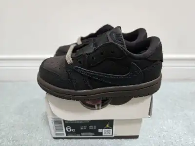 Size 6C (TD) - Nike Air Jordan 1 Low Travis Scott Mocha, View more