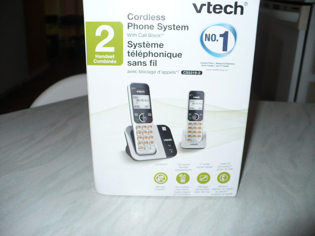 Système Téléphonique sans fil VTECH (téléphone 2 combinés) dans Téléphones résidentiels et répondeurs  à Saguenay