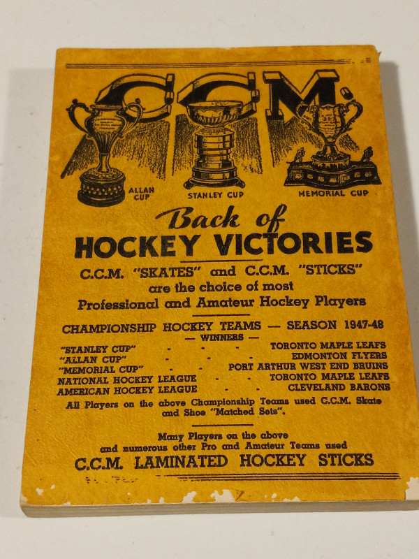 Vintage Rare Toronto Hockey League Year Book Season 1948/49 EX in Arts & Collectibles in Trenton - Image 2