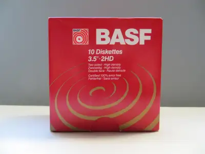Floppy Disks High Density Two-Sided 3.5 inch 1.44MB Blank Formatted for PC Each box contains 12 disk...