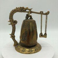 Vintage Asian Brass Dragon Bell